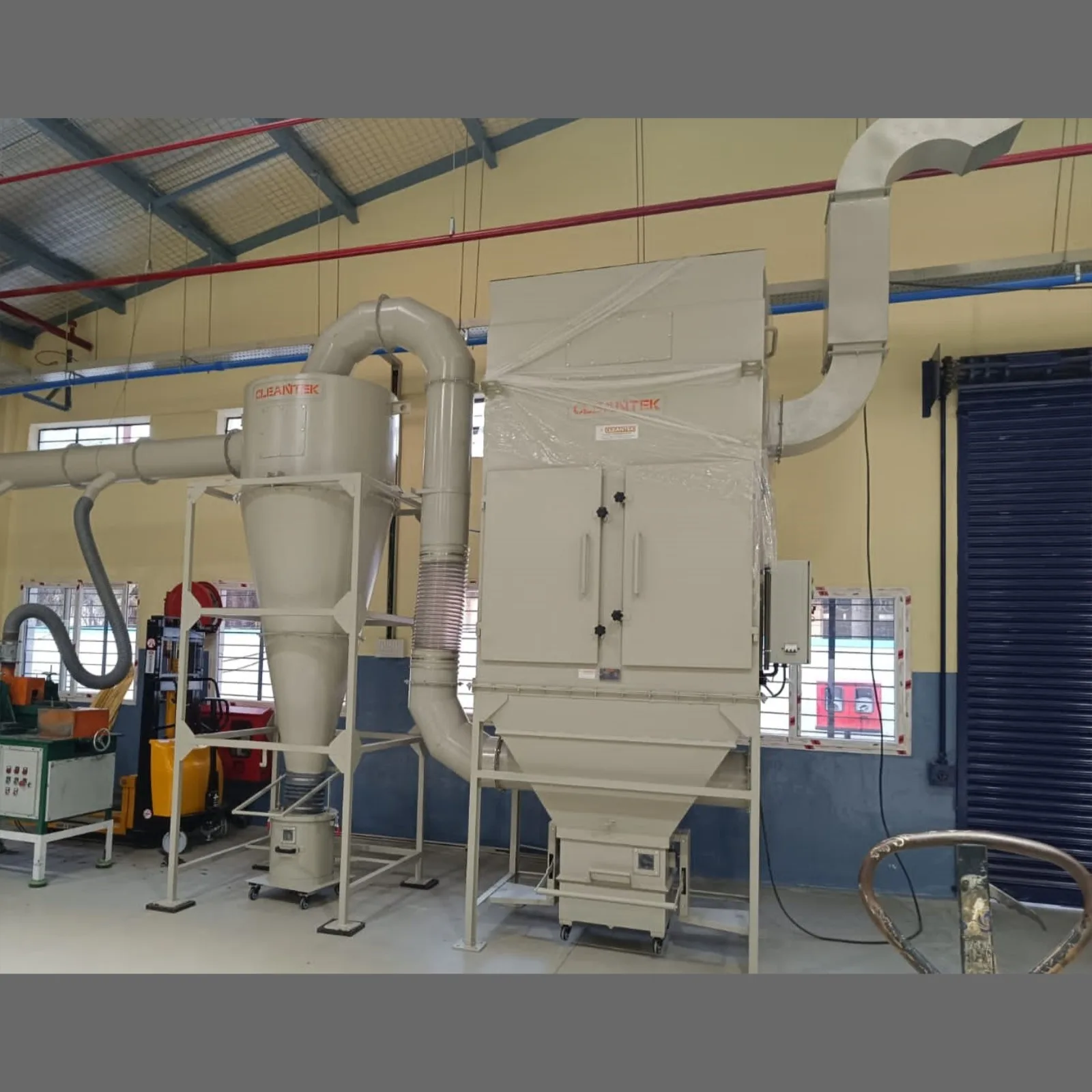 Centralized dust collector for Brake shoe grinding dust collector